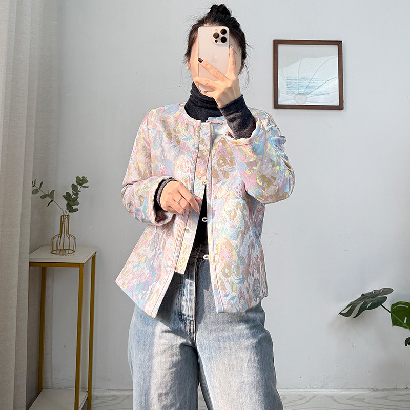 真丝宋锦非遗桑蚕丝新中式国风棉服冬季加厚外套,女装/女士精品,棉衣/棉服,淘宝优惠券,粉丝福利购,淘宝优惠卷