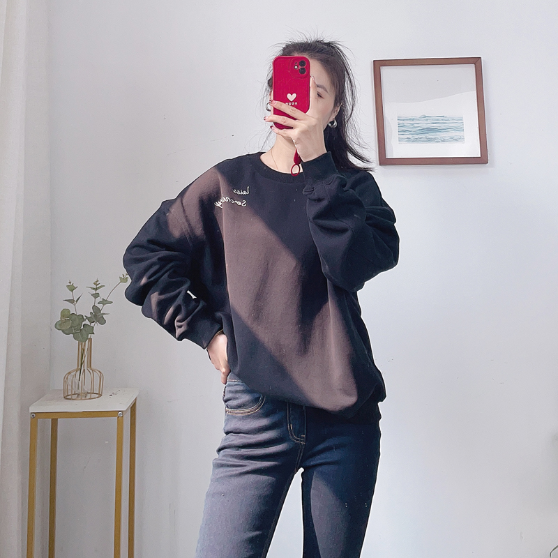 80%棉 毛圈棉 质量超好男女同款宽松休闲圆领百搭卫衣 25春季新品