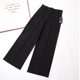 阔腿裤 高克重罗马布西装 女高腰垂感显瘦休闲直筒拖地长裤 出口单