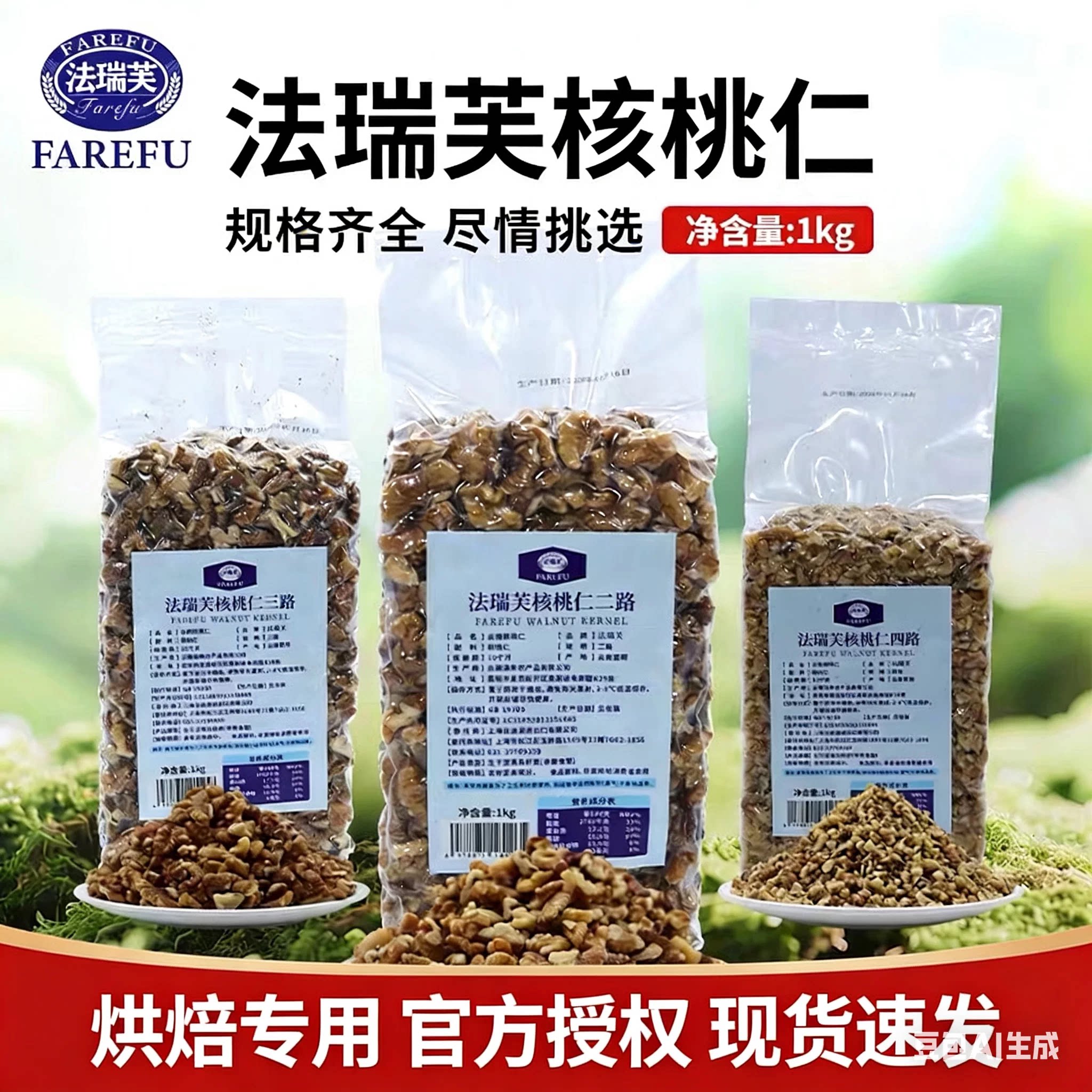法瑞芙新疆核桃仁烘焙面包馅料