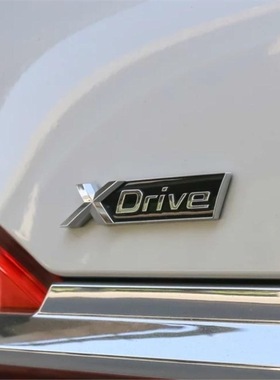 适用宝马车标x1x3x4x5x6四驱排量xdrive28i35i40i50i贴叶子板字贴