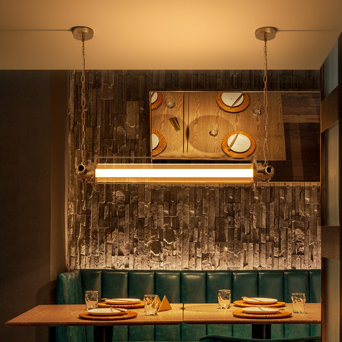 吧台餐厅黄铜工业风吊灯