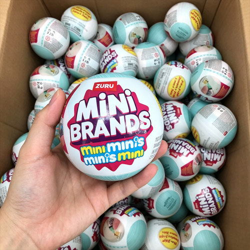 现货迷你MINI冰箱球玩具盲盒宝宝球小微缩美食冰箱玩具球