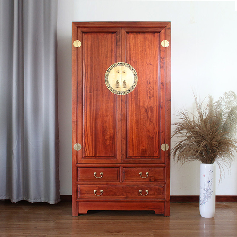 香樟木实木衣柜整装家具新中式两门大衣柜卧室挂衣柜实木一米衣柜,住宅家具,独立衣柜,淘宝优惠券,粉丝福利购,淘宝优惠卷