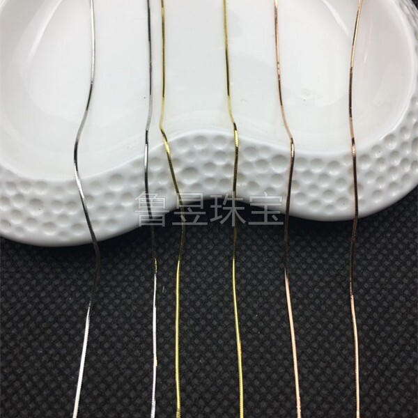 925 Silver Necklace Yi Gu chain All-match fashion 45CM Rhodium Rose gold plated Women's silver chainin the Accessories/Fashion Jewelry, Necklace  category - from Buy2taobao.com to provide professional Taobao agent buy service