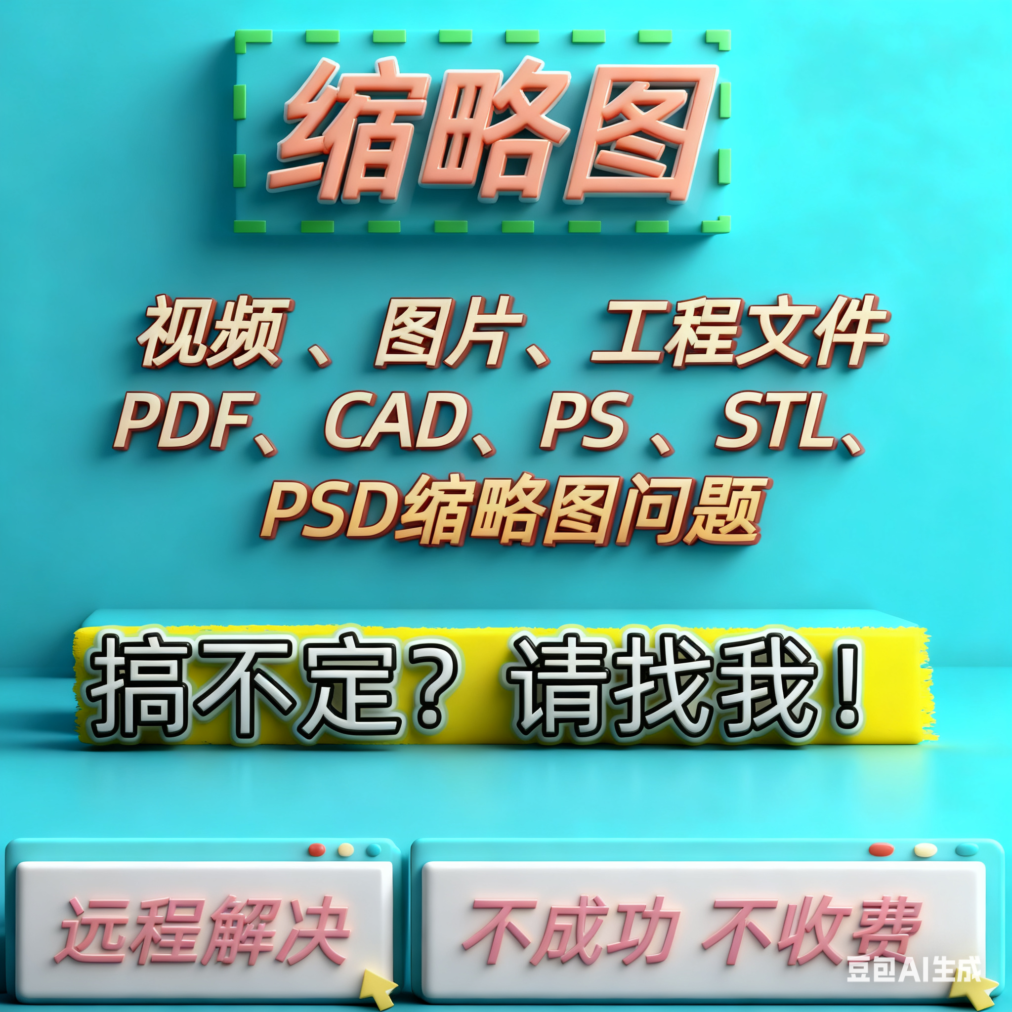 电脑文件夹中没有内容预览图问题不显示内容PDF PSD PS缩略图问题