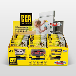 彩珀成真1 饰吸铁石磁贴冰箱贴 64CCA合金磁吸赛跑车模型3d立体装