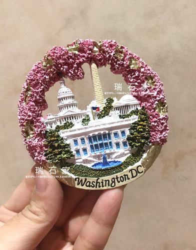 美国购华盛顿城市冰箱贴大号收藏级满39包邮Washington D.C磁贴