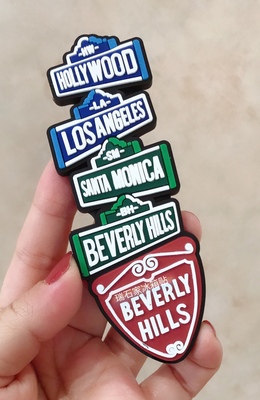 美国地名软胶冰箱贴世界旅行纪念