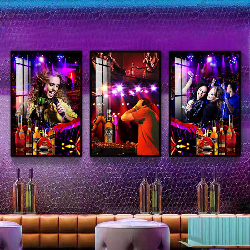 ktv包厢装饰画酒吧墙面装饰品迪斯科装饰画现代简约美女k歌挂画