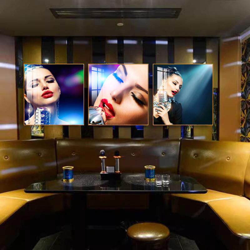 酒吧墙面装饰画清吧ktv音乐餐吧背景墙挂画夜店娱乐场所包厢壁画