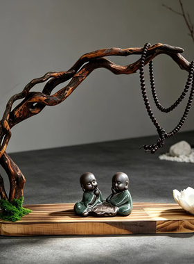 复古手串架子佛珠项链陈列首饰架玄关钥匙收纳摆件文玩手链展示架