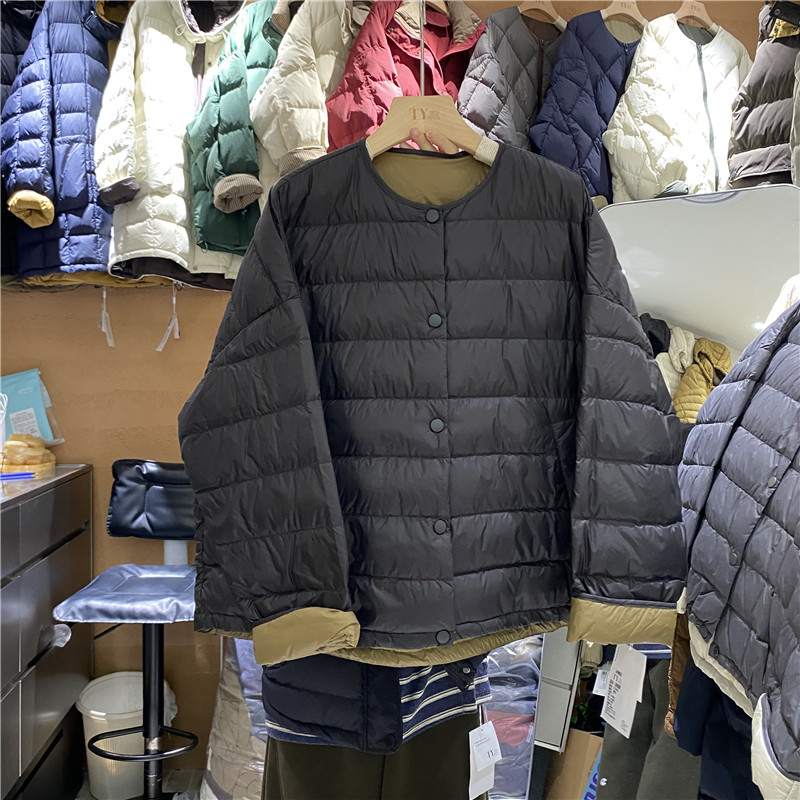 TYJR圆领短款轻薄羽绒服外套女
