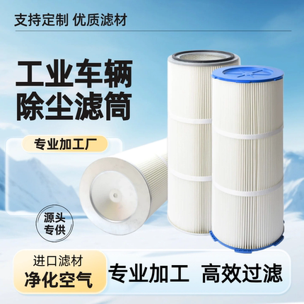 工业除尘滤芯滤筒卡盘除尘器抛丸机塑粉回收喷塑滤筒六耳快拆滤芯