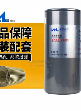 威尔F0125-000 K6200-1105140KS1燃油东风柳汽乘龙H7重卡滤清器