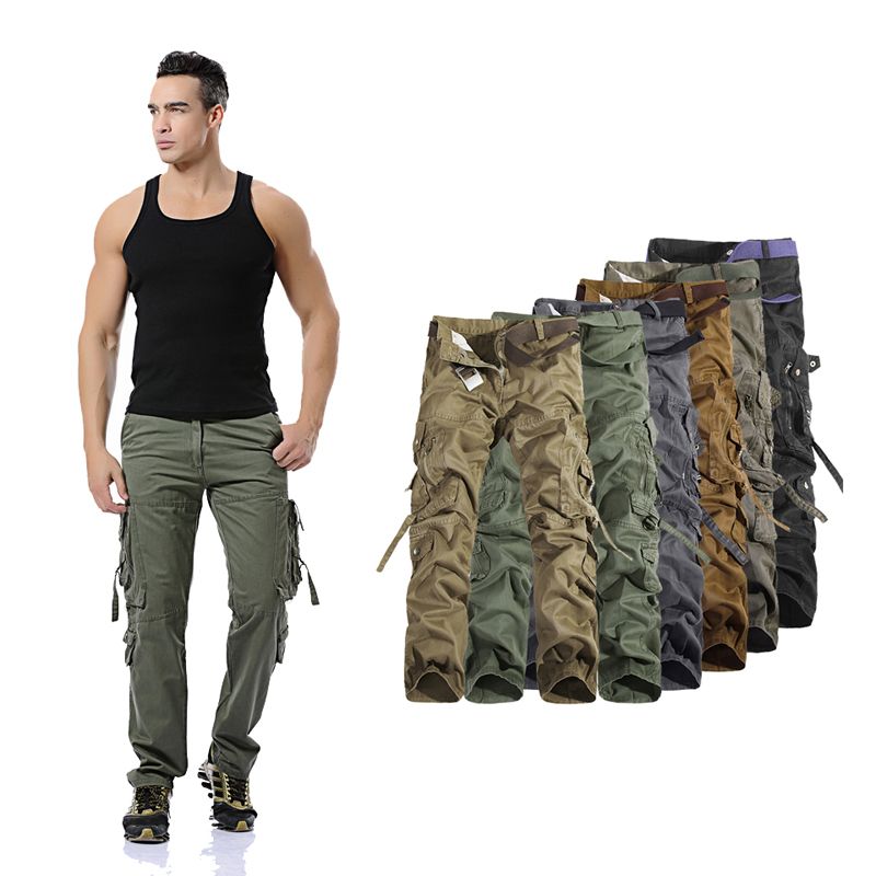 Men Military Cargo Pants Outdoor Pockets Trousers Influx of men overallsin the Men's clothing, Casual pants  category - from Buy2taobao.com to provide professional Taobao agent buy service