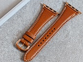 适用AppleWatchS10987苹果手表真皮女式 表带iWatchSE代通用小蛮腰