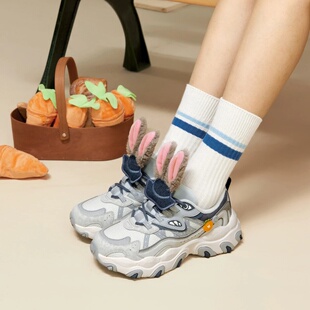 2026新品李宁迪士尼联名姜饼人猫爪LITE 3女子经典休闲鞋AGCV390