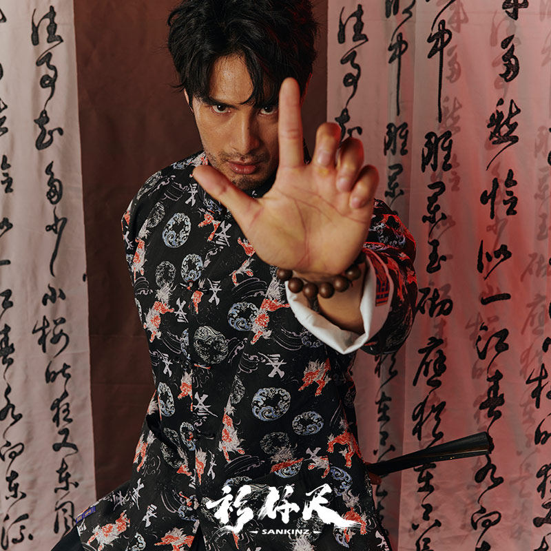 衫仟尺秋冬新款【醒狮唐装】原创中国风国潮复古纯棉盘扣休闲外套,男装,唐装,淘宝优惠券,粉丝福利购,淘宝优惠卷