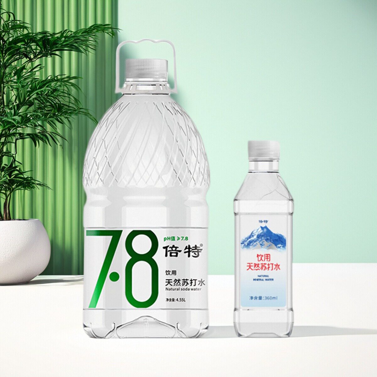 倍特天然大桶装苏打水无糖组合装