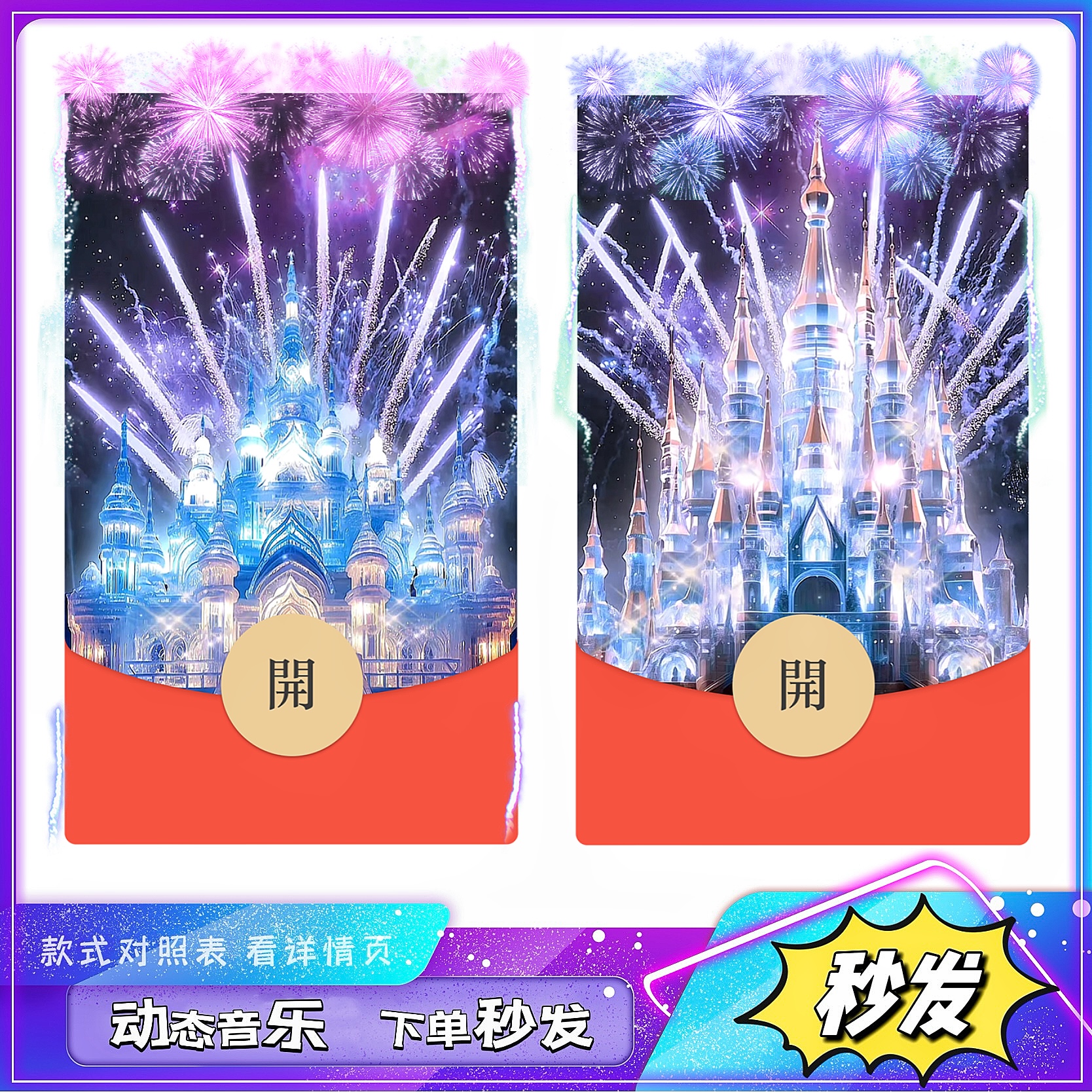 跨年烟花红包封面动态2026新年微信红包封面序列号新年马年红包vx