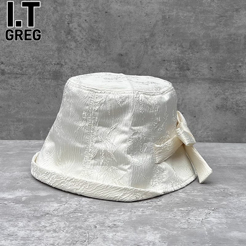 I.Tgreg女士洋气丝光渔夫帽
