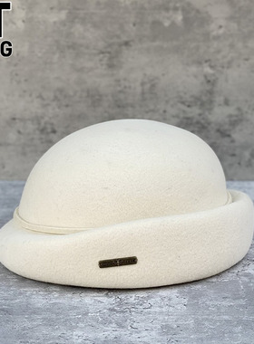 香港I.Tgreg优雅百搭羊毛呢贝雷帽女秋冬出游保暖休闲礼帽画家帽