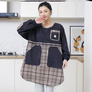 罩套羽绒服的围裙罩衣加肥加大上班欧式成人女款爆款2022新款简约