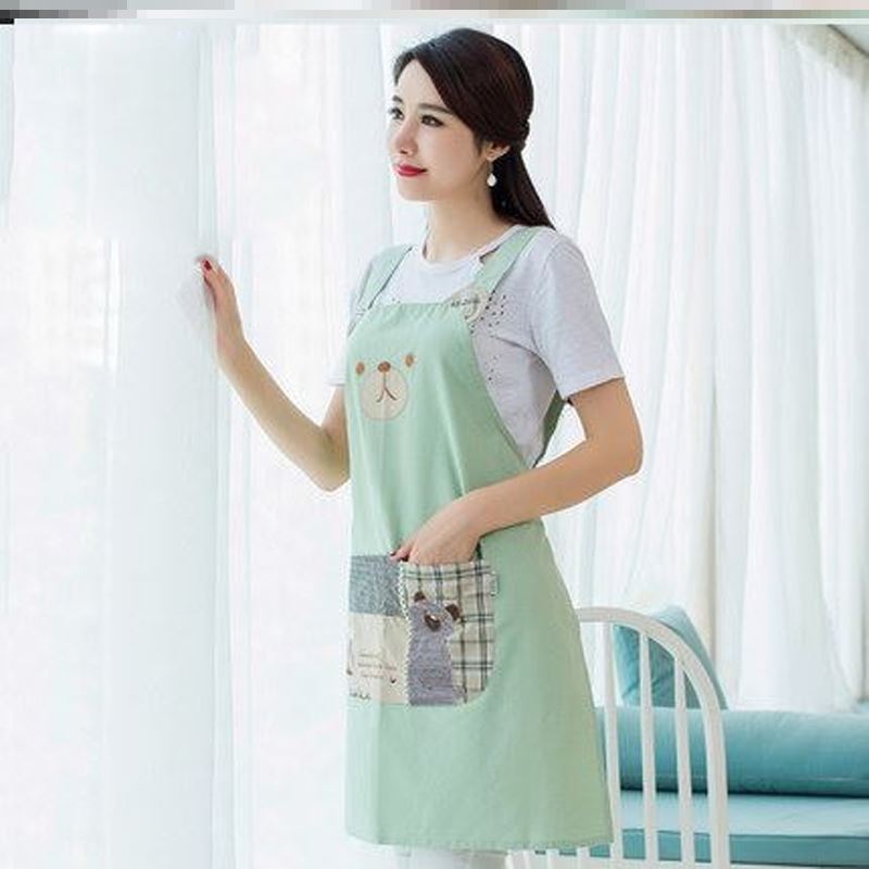 纯棉全棉布料围裙女2024新款厨房做饭单lolita厨房防水防油女厨神
