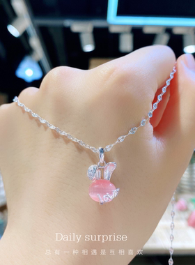 每日惊喜女款足银小兔子项链