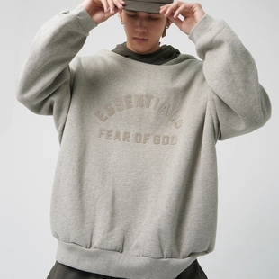 Fear 24款 Essentials 圆弧logo拼色连帽加绒卫衣 God 弹跳潮人