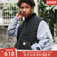 立领拉链帆布马甲工装 弹跳潮人 Carhartt卡哈特V01美式 厚背心保暖