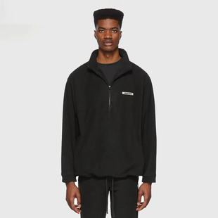 Fear God Essentials 复线高街半拉链摇粒绒卫衣 断码 FOG 清仓