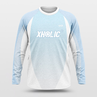 赛客XHOLIC联名复古美式赛车风篮球飞盘排球速干长袖T恤运动服