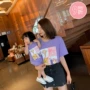 L Mom Baby Girl Cha mẹ trẻ em mặc áo thun ngắn tay mùa hè Váy của Yangyang thời trang nữ in sơ sinh - Trang phục dành cho cha mẹ và con áo đồng phục gia đình đẹp