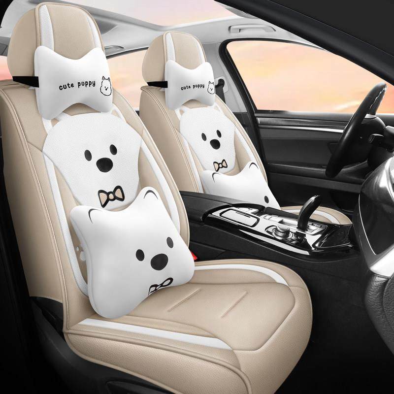 2025新款汽车座套四季通用卡通全皮坐垫舒适透气可爱全包围座椅套
