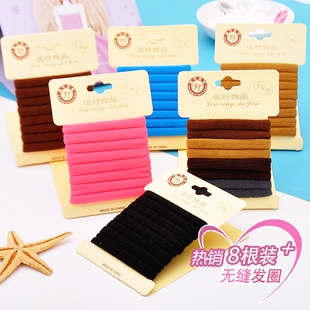 韩国弹力发饰盘发器大号无缝橡皮筋发圈发簪发夹头绳子扎头发带子