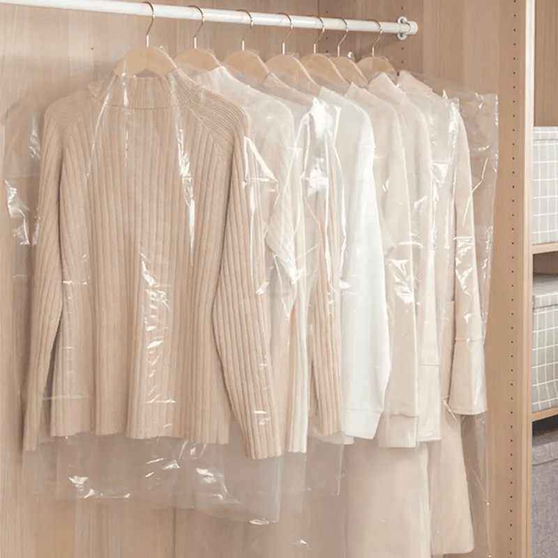 衣服防尘罩家用透明挂衣袋防尘袋衣服套干洗店一次性大衣西服罩子
