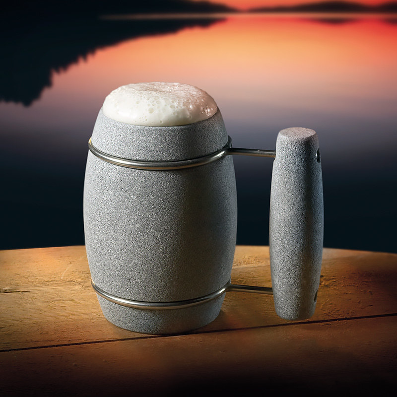 芬兰进口天然保温冰镇啤酒杯