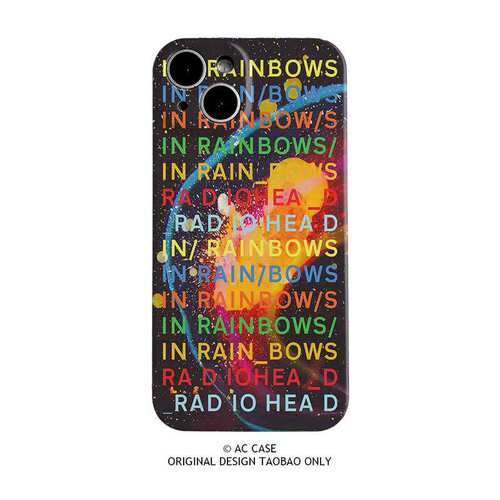 电台司令Radiohead摇滚专辑in rainbows彩红周边手机壳苹果15华为p70nova8mate60荣耀小米14红米13一加iqoo11