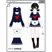 学院风校服 玉米米原创设计jk制服水手服套装 宅喵鱼骨