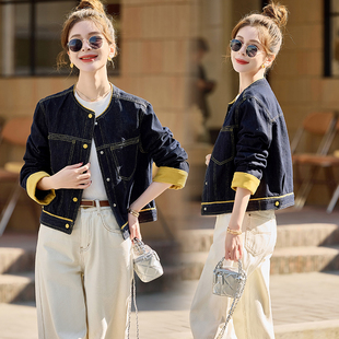 今年流行的短款女装上衣外套女款春装2026新款牛仔衣服小个子外套