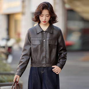 皮衣2026新款今年流行爆款春装巨好看皮褂子皮夹克外套春秋