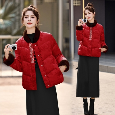 妈妈洋气羽绒服女款2025新款冬装