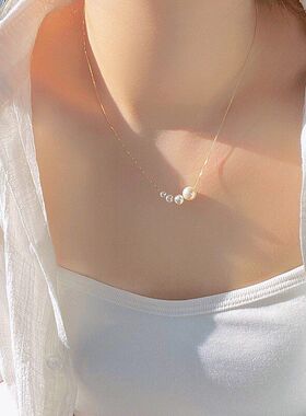 白月光珍珠项链配饰女款2026新款