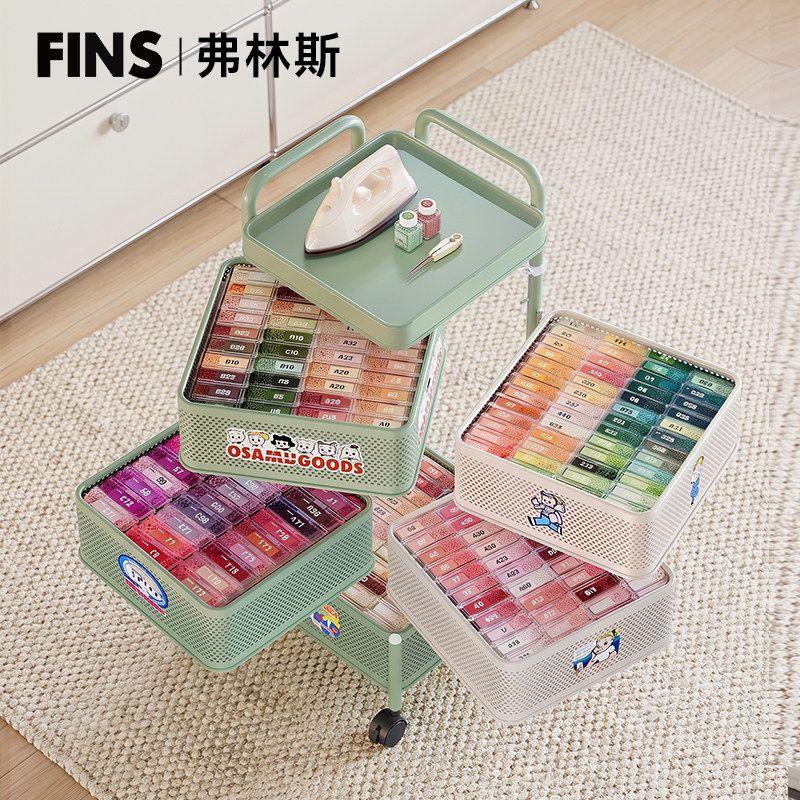 拼豆221/295色专用收纳小推车图片