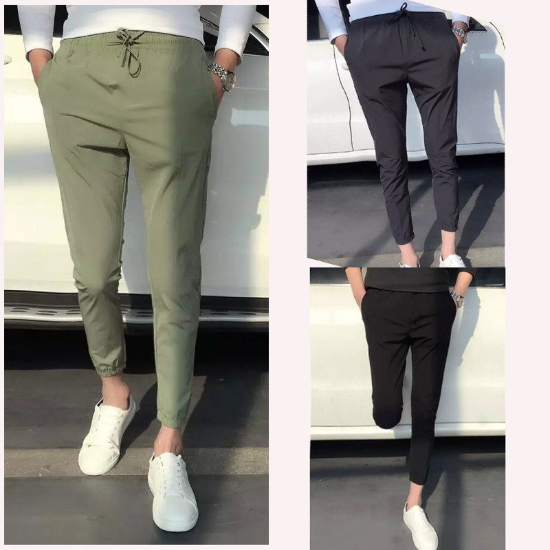 快手紅人MC另類鵬同款時裝褲男士韓版潮流修身小腳褲社會青年褲潮在類目 男裝, 休閒褲中 - 來自Buy2taobao.com提供專業的淘寶代購服務