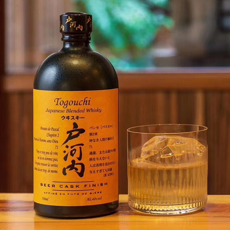 富隆酒业日本原瓶进口户河内调配型威士忌(IPA桶) 700ml