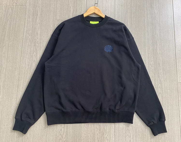 thumbnail for Dutch Surf Trendy Brand Men's Spring/Autumn Cotton Logo Embroidered Oversize Casual Versatile Crewneck Sweatshirt