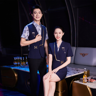 龙丽儿酒吧服务员工作服短袖夜场包房公主服会所套装PARTYKTV夏季
